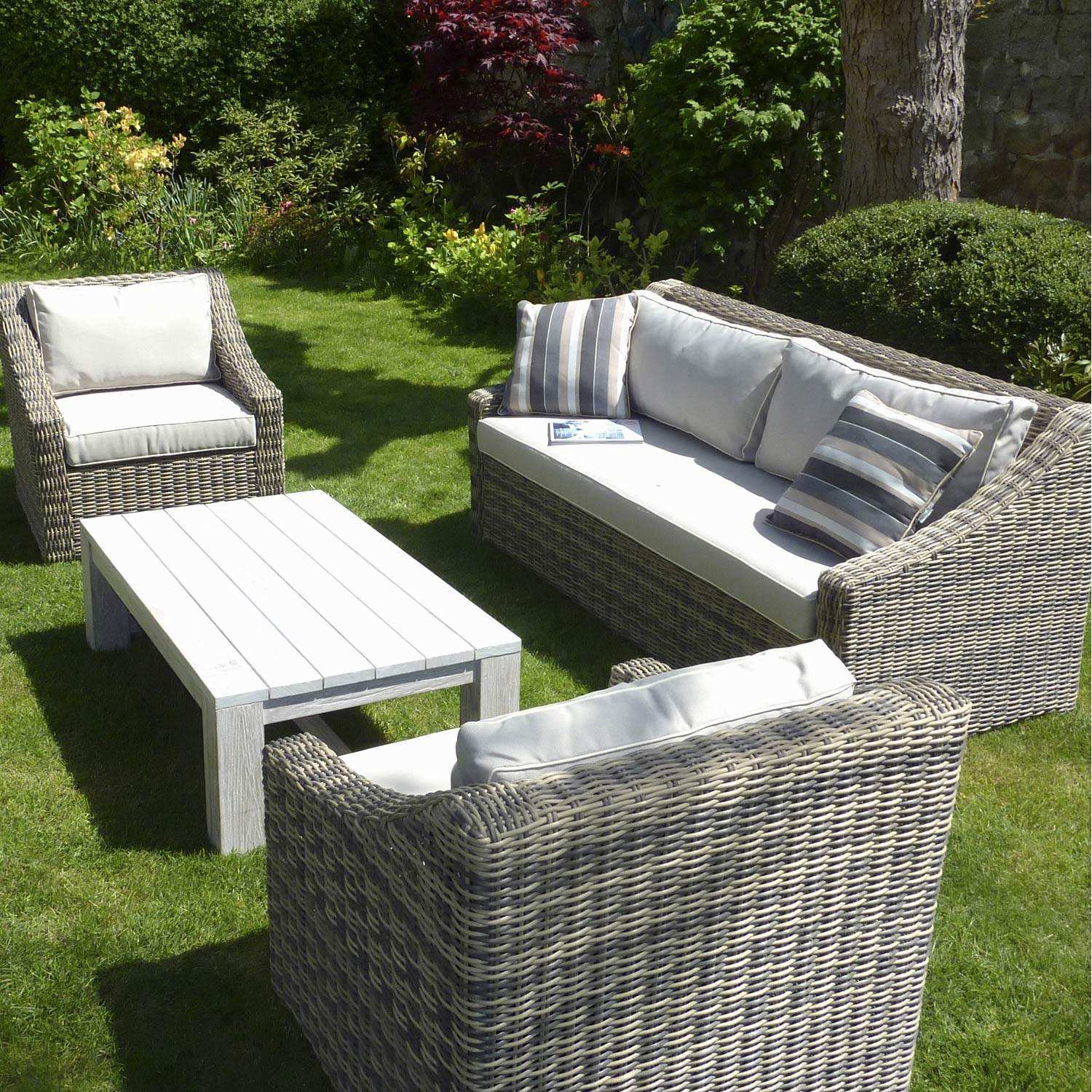 Cdiscount salon de jardin rotin