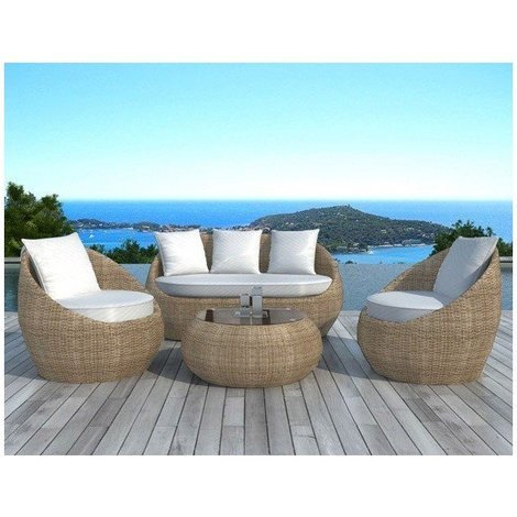 Salon de jardin en résine seychelles hesperide