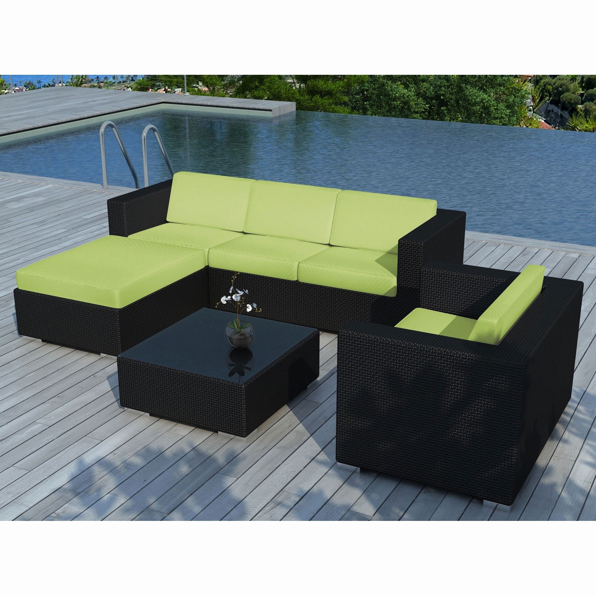 Salon de jardin en acier collection sibu