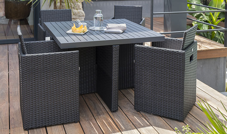 Salon de jardin resine alu