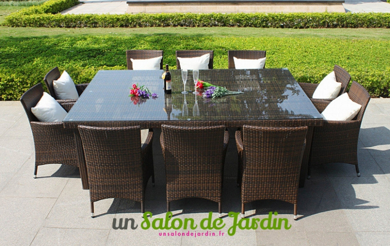 Salon de jardin resine 10 places