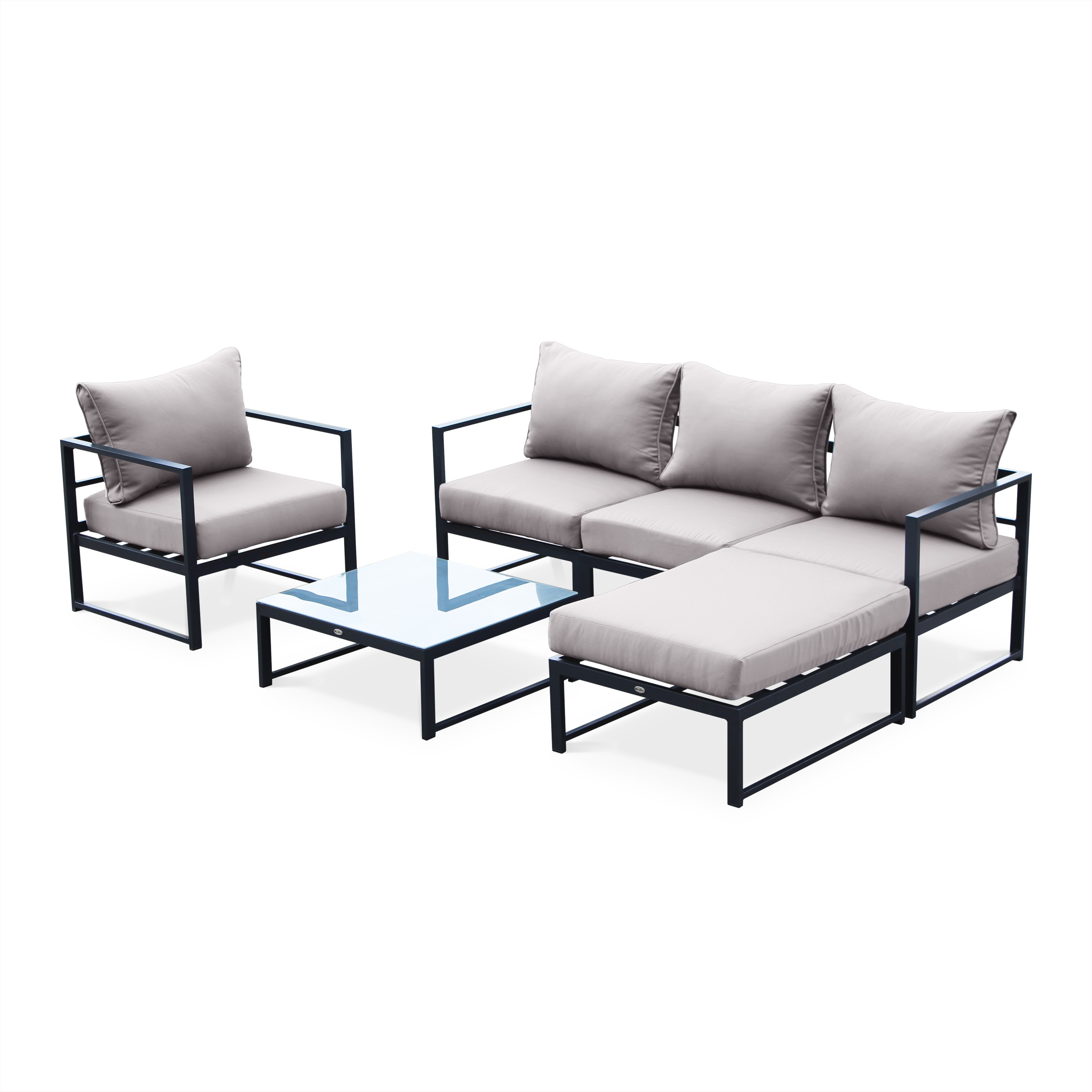 Salon de jardin bas aluminium pas cher