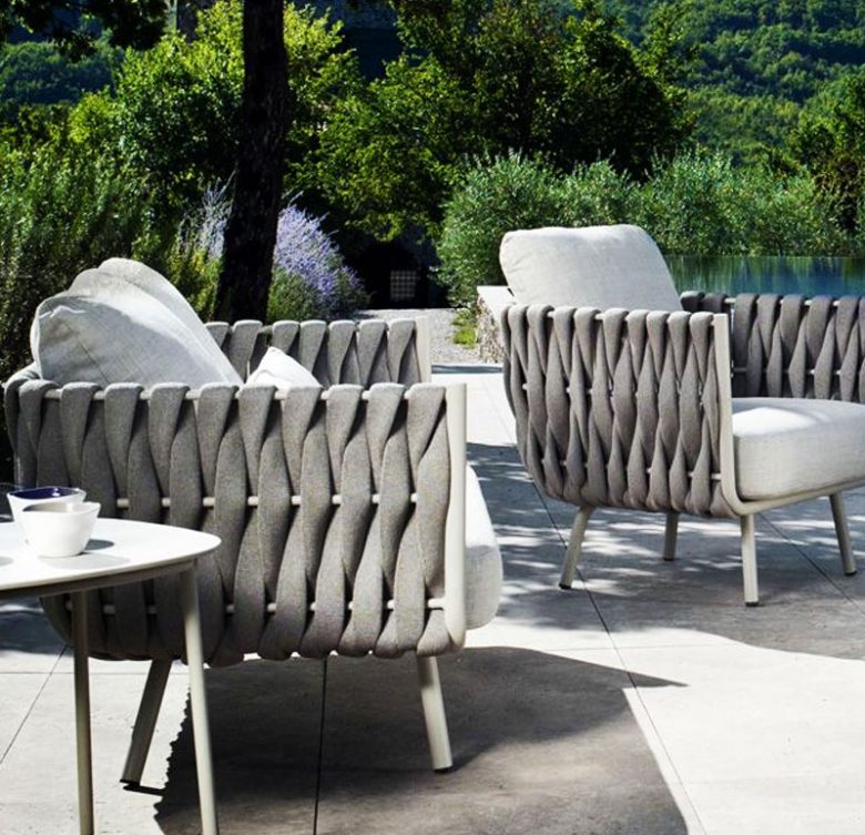 Salon de jardin design resine