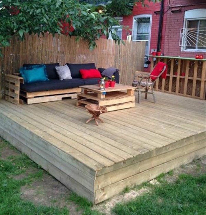 Salon de jardin en palette europe