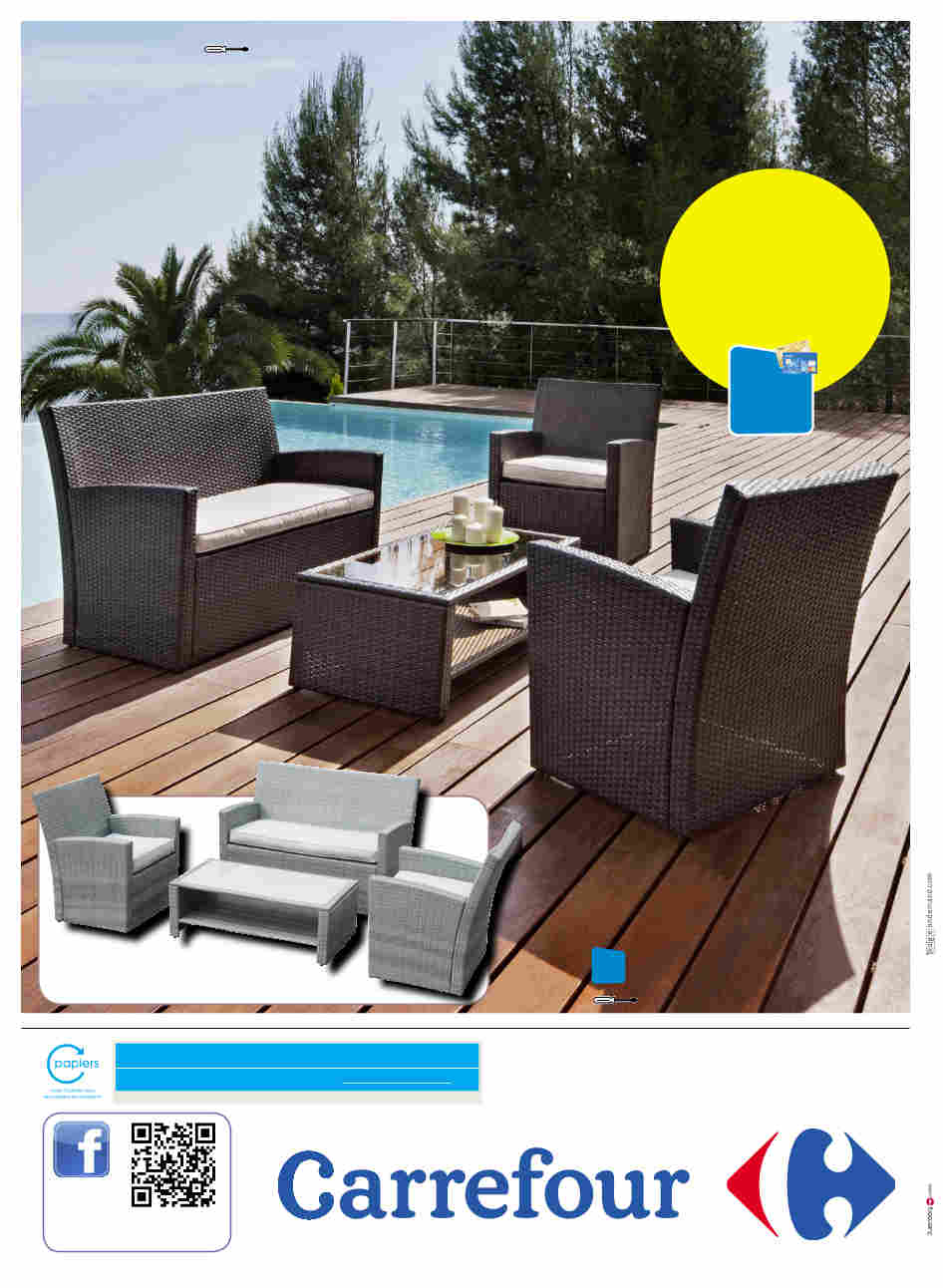Salon de jardin tressee carrefour