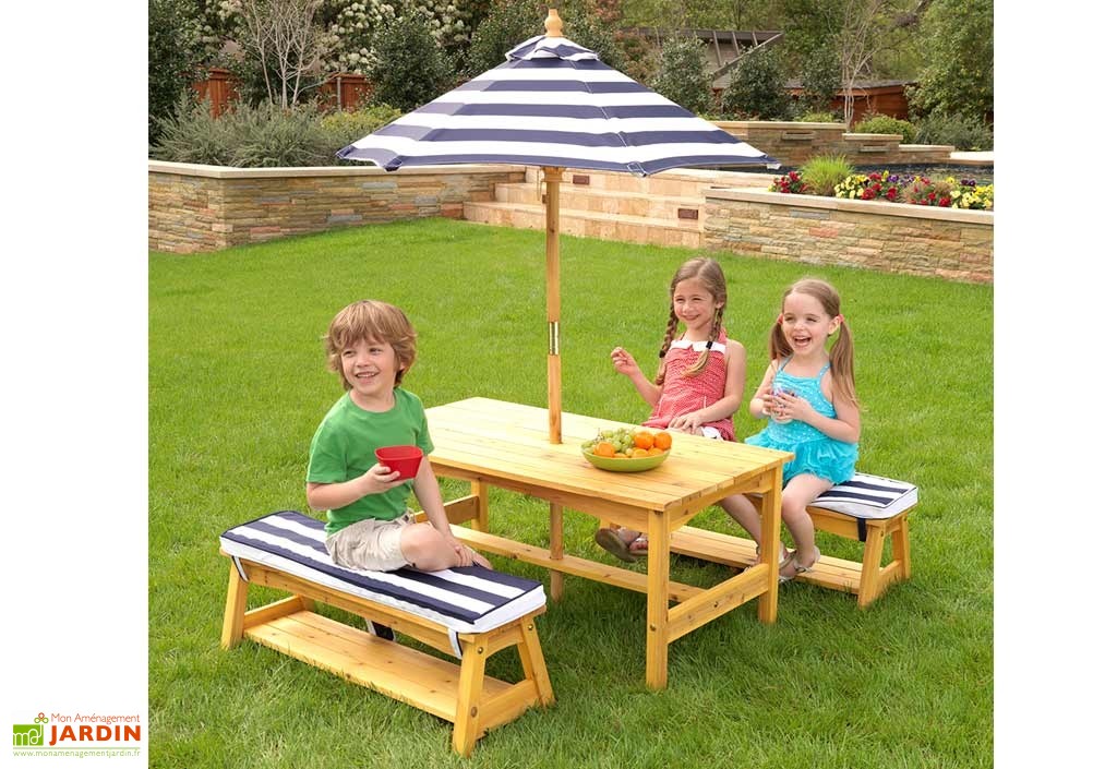 Salon de jardin pour petite fille
