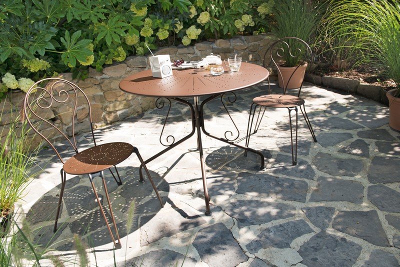 Chaise de salon de jardin en couleur