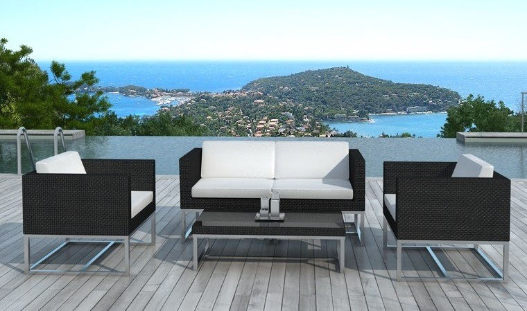 Salon de jardin resine design