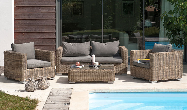 Salon de jardin bas 4 personnes