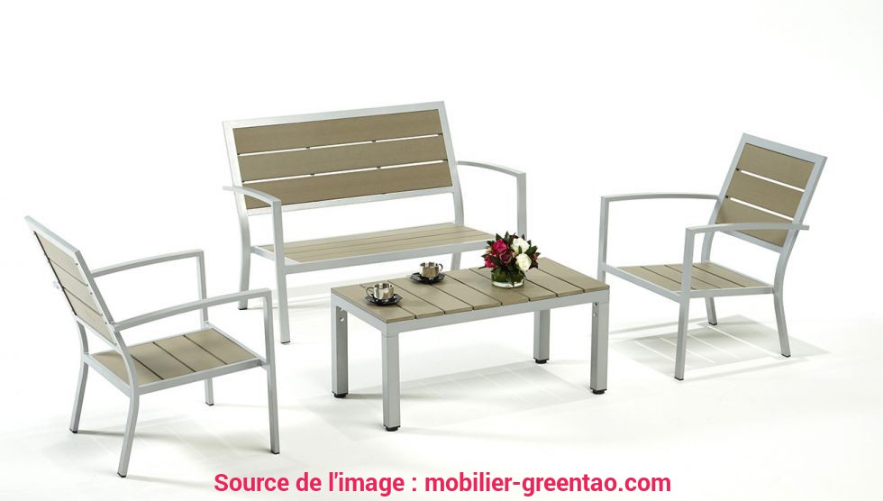 Salon de jardin sans coussin