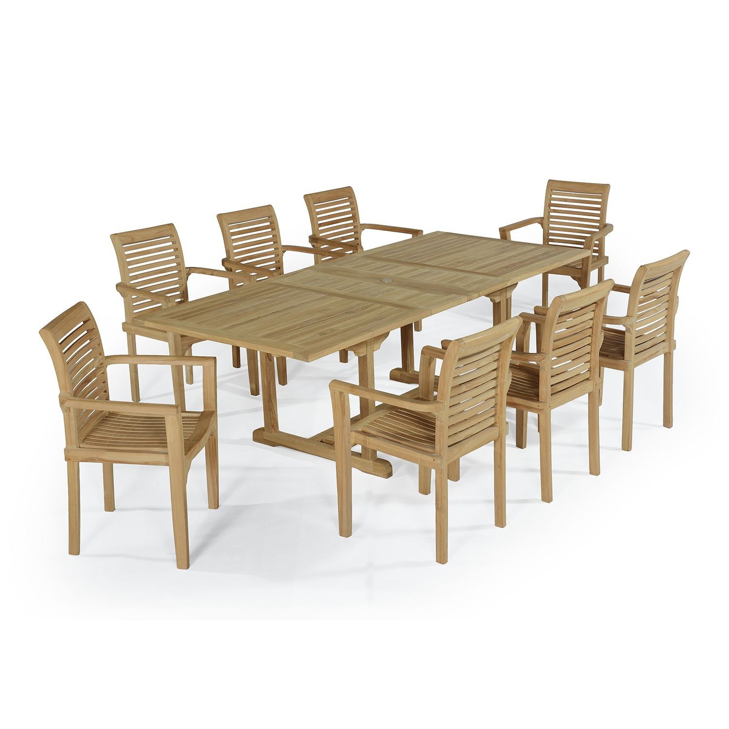 Salon de jardin en teck massif grade a