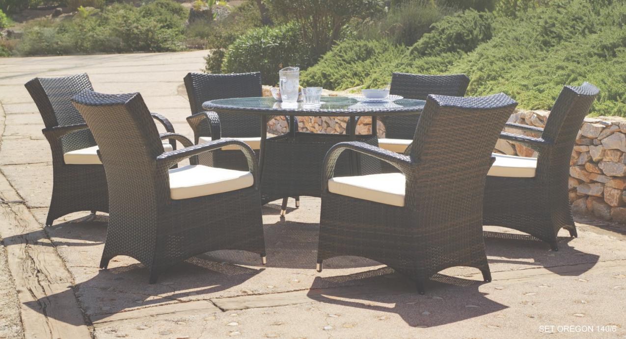 Salon de jardin ovale resine