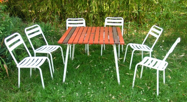 Salon de jardin années 70