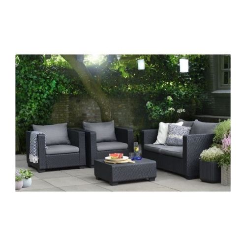Salon de jardin nevada anthracite allibert avis