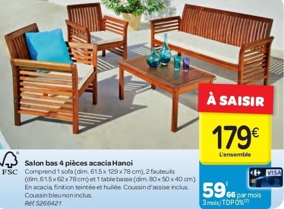 Salon de jardin carrefour market 2016