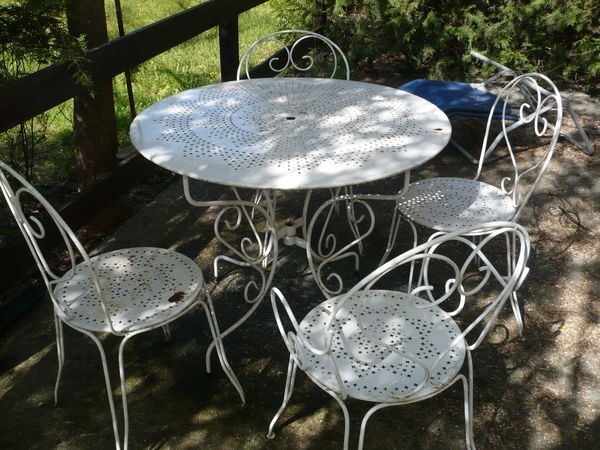 Salon de jardin aluminium d'occasion