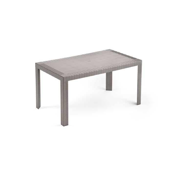 Salon de jardin gris anthracite 6 personnes urano