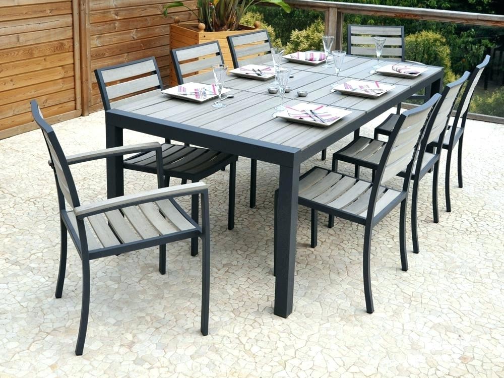 Salon de jardin composite aluminium