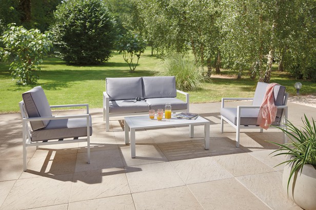 Salon de jardin alu blooma
