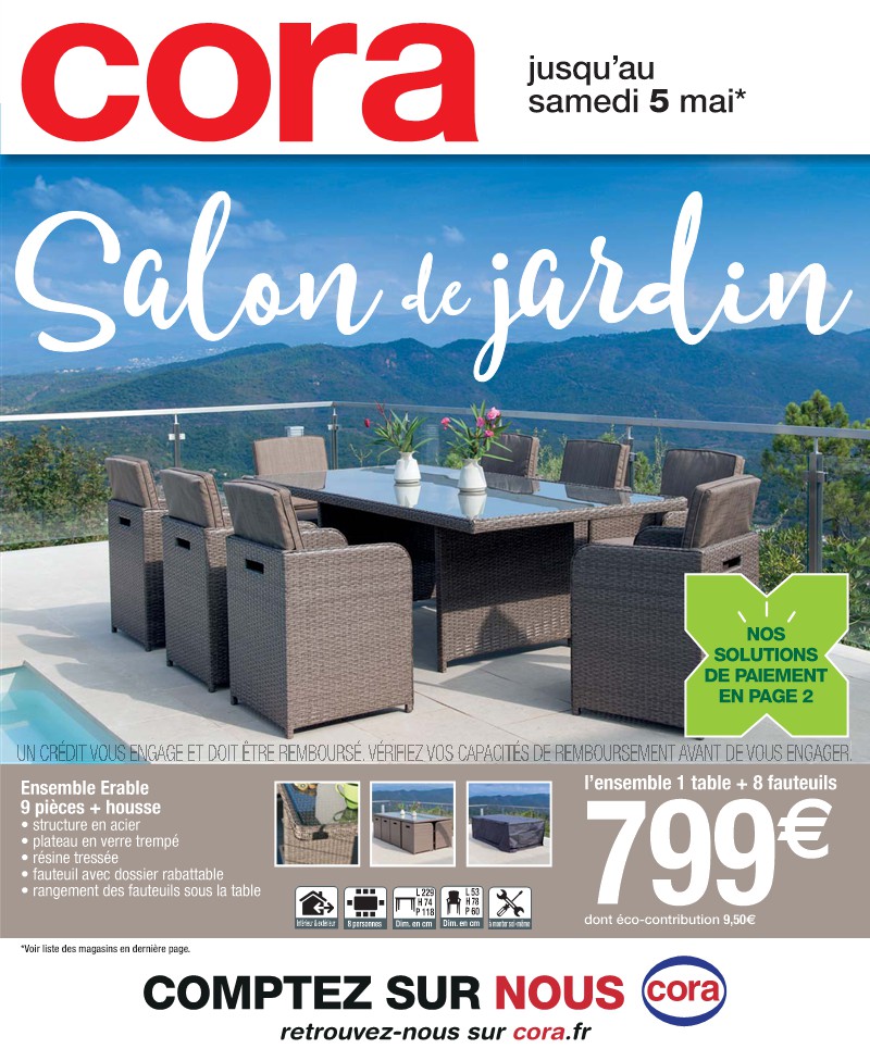 Salon de jardin cora forbach