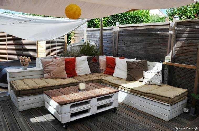 Salon de jardin en palette video