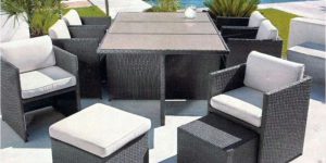 Salon de jardin en resine tressee magasin leclerc
