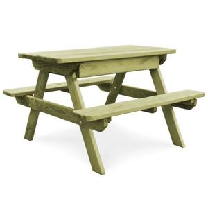 Salon de jardin en bois avec banc