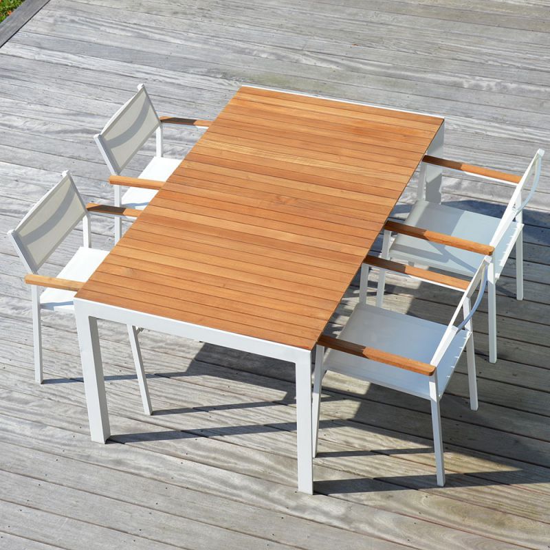 Mobilier jardin teck