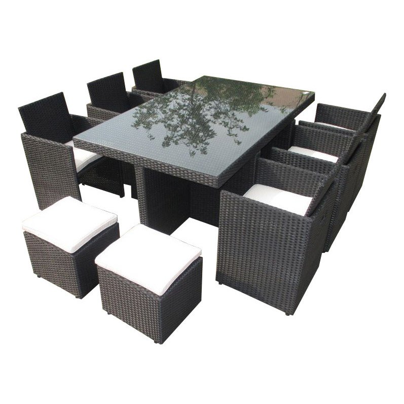 Mobilier de jardin en resine encastrable