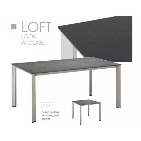 Table de jardin en aluminium