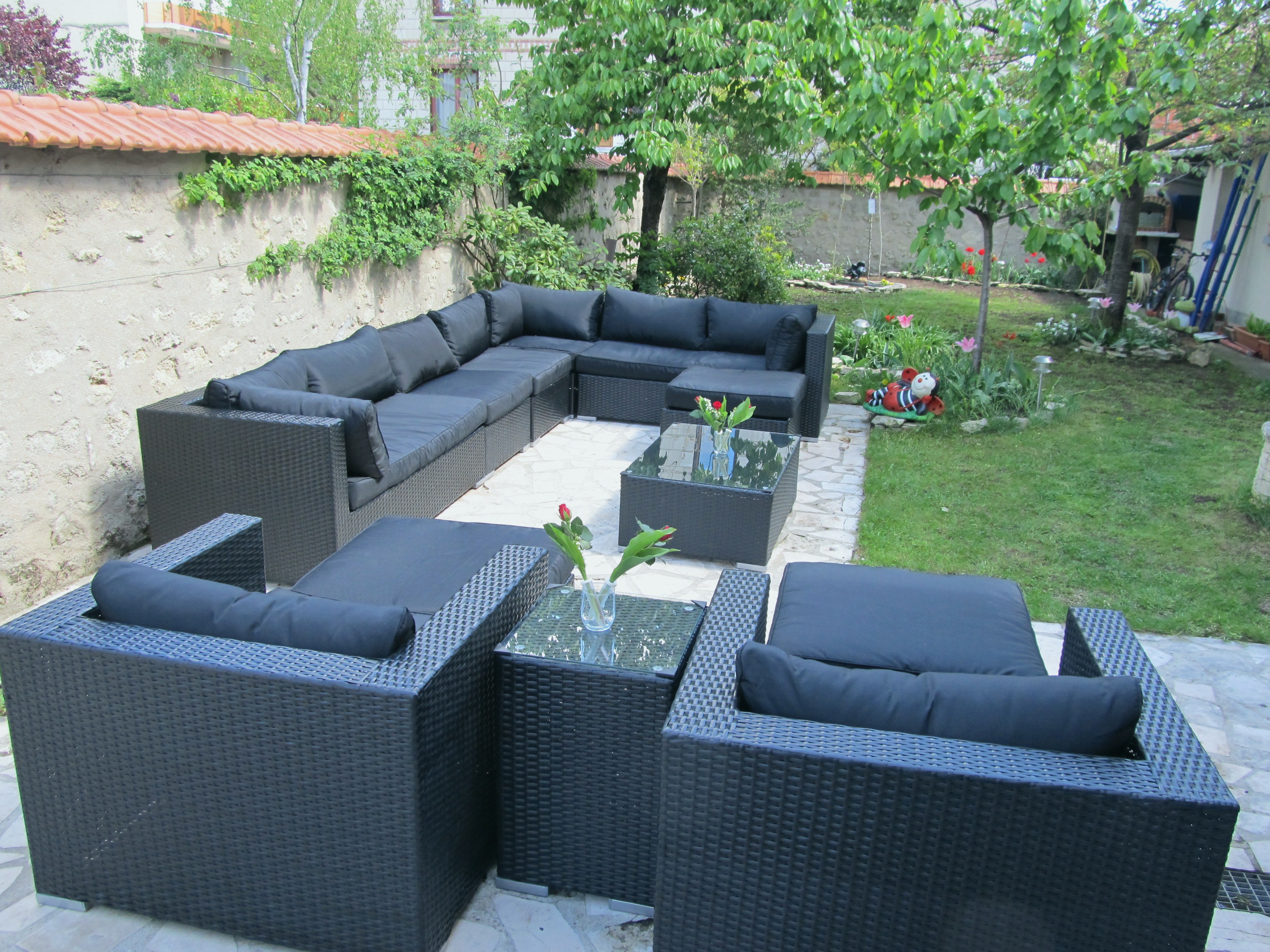 Salon de jardin resine tressee qualite