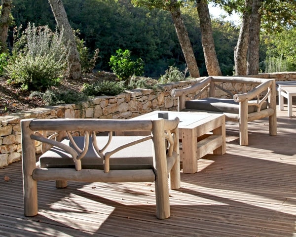 Table salon de jardin bois pas cher