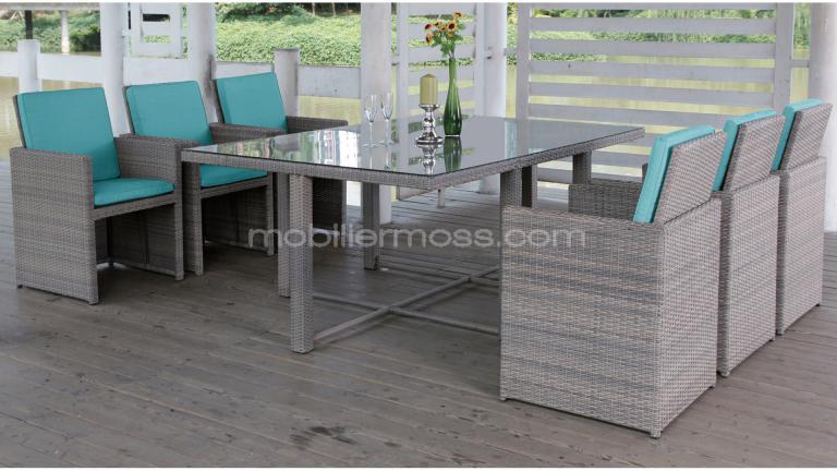 Salon de jardin table et fauteuils
