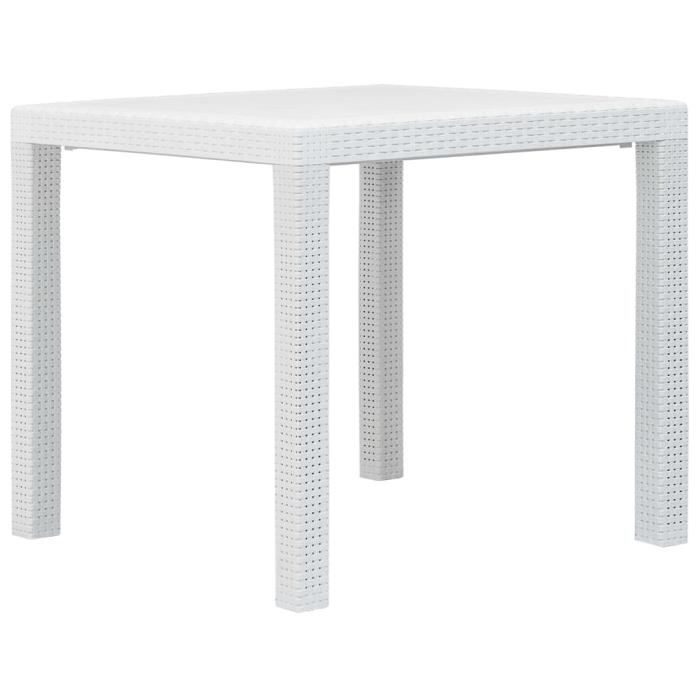 Salon de jardin blanc cdiscount