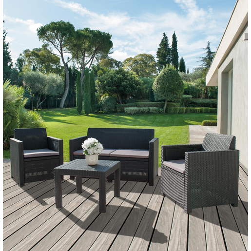 Salon de jardin résine tressée foir'fouille
