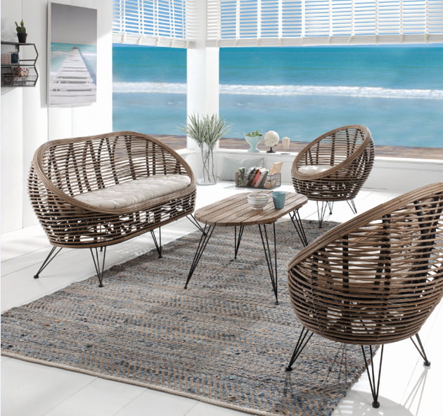 Mobilier de jardin cocktail scandinave
