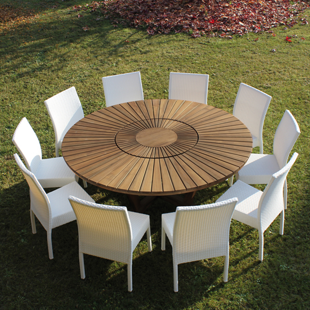 Salon de jardin table ronde en solde