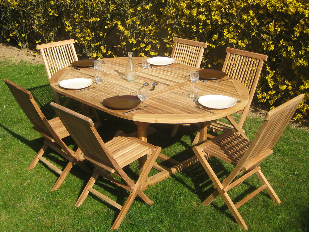 Salon de jardin table ronde 8 personnes