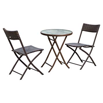 Salon de jardin table ronde et chaises