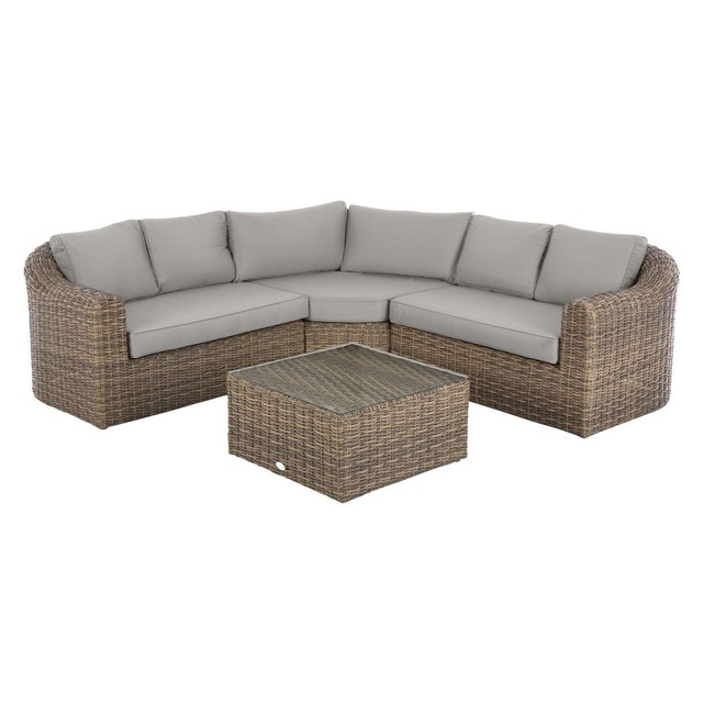 Salon de jardin moorea marron