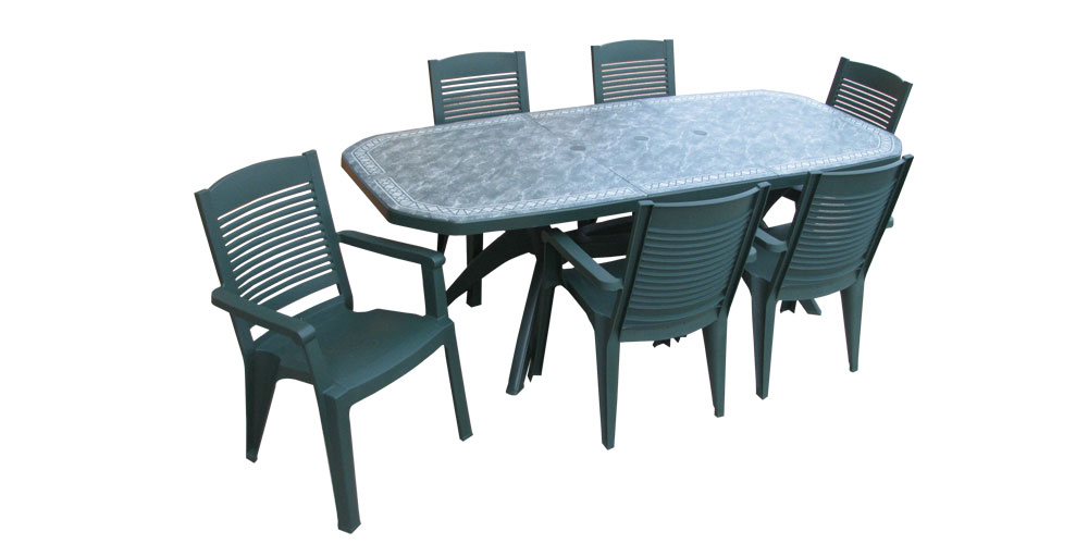 Table salon de jardin plastique pas cher