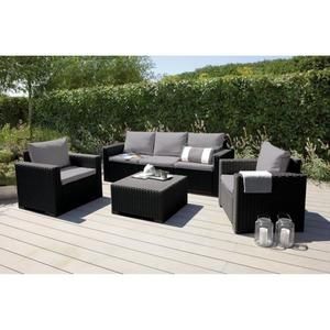 Table de salon de jardin resine pas cher