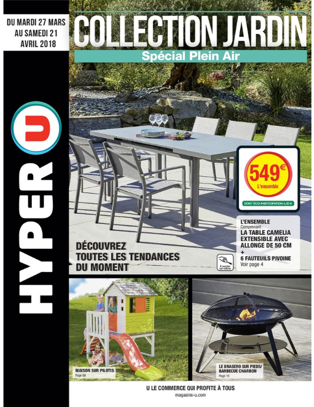 Salon de jardin tressée super u