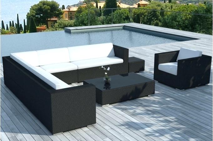 Salon de jardin resine tressée pas cher cdiscount