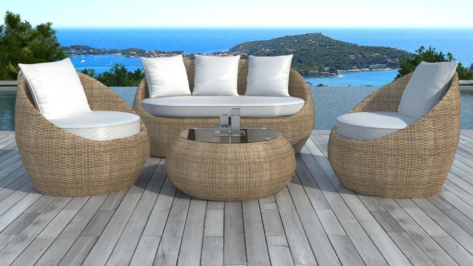 Salon de jardin table malaga