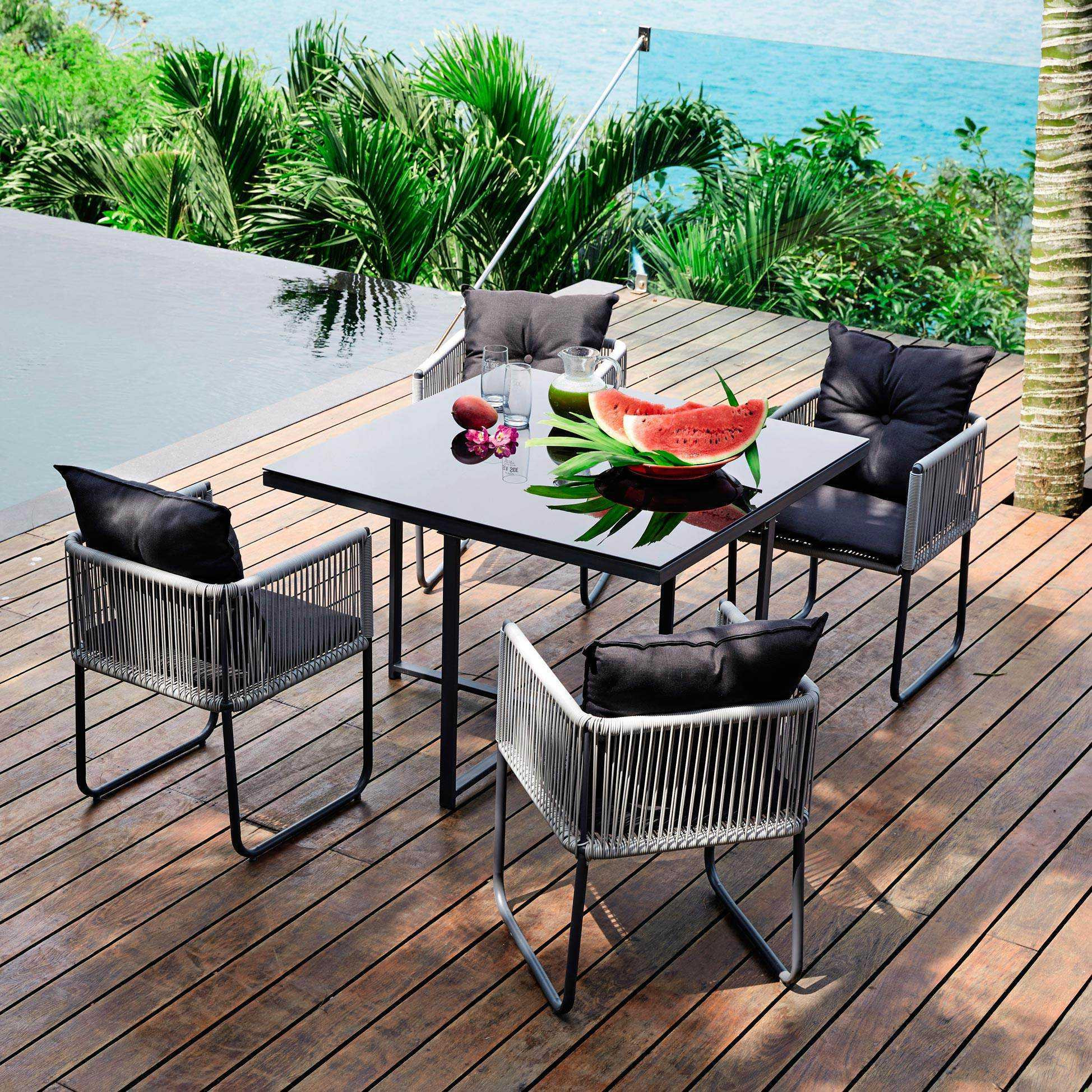 Table de salon de jardin maison du monde