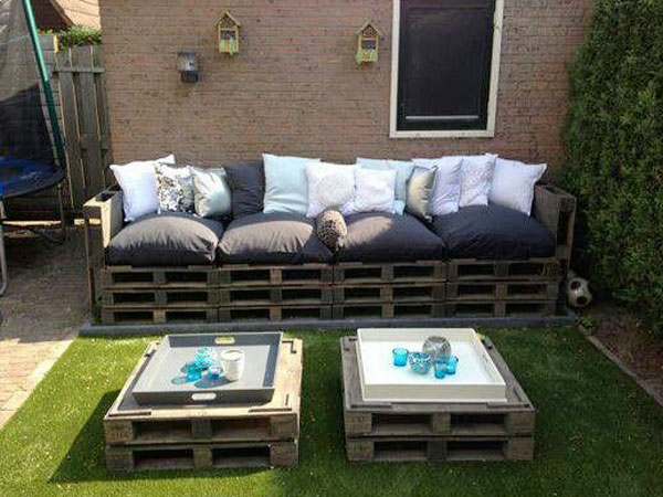 Nombre de palette pour salon de jardin