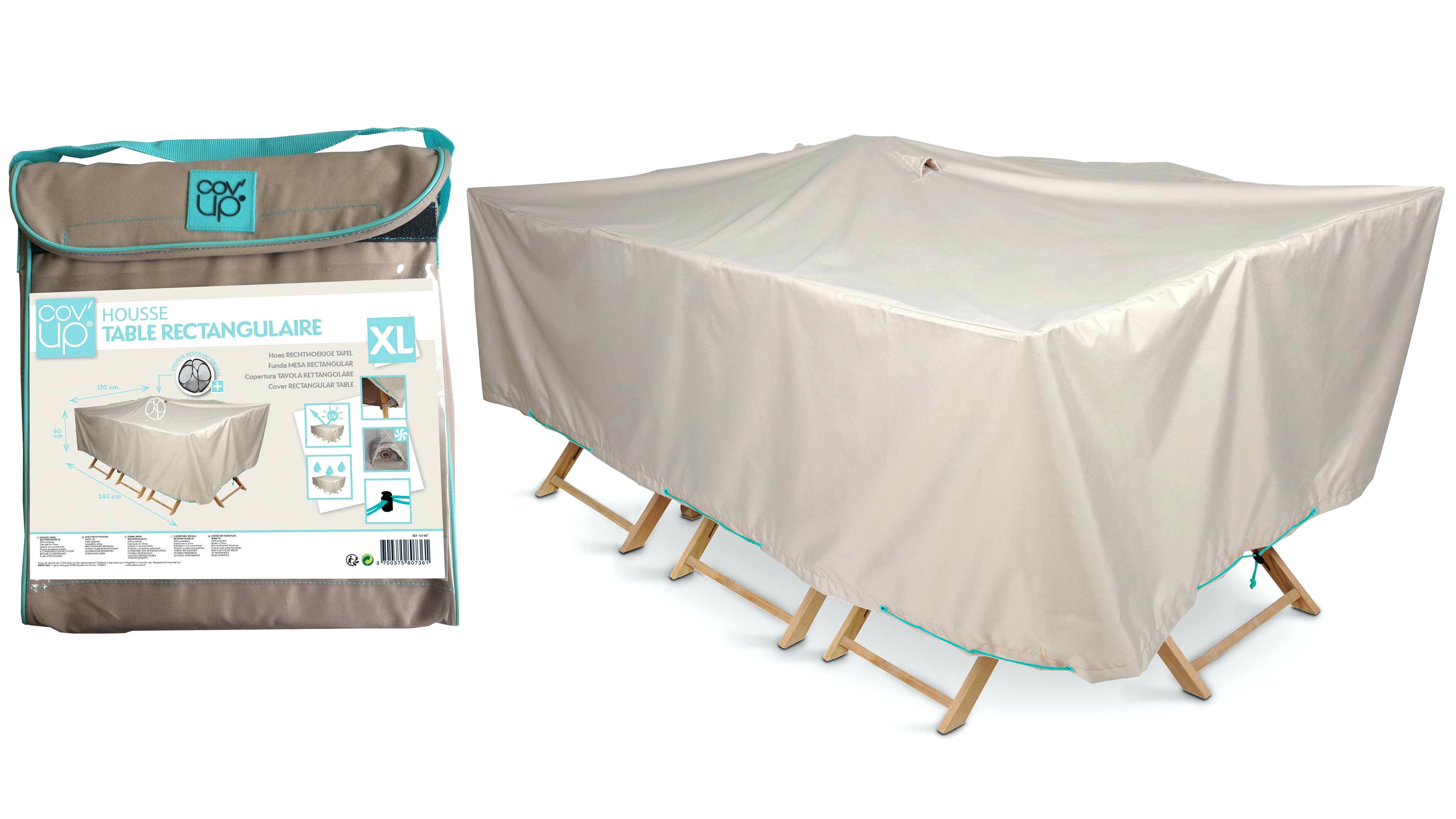 Housse pour salon de jardin ovale ou rectangulaire campingaz
