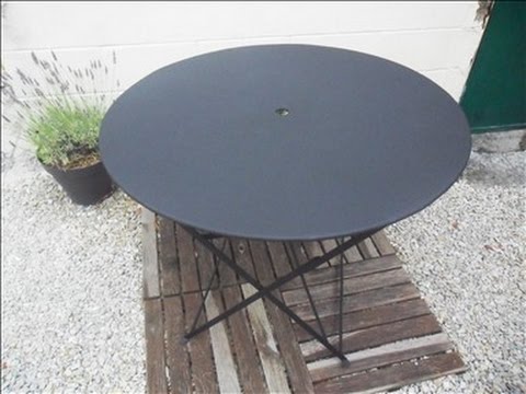 Comment renover un salon de jardin en metal
