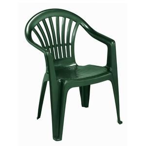 Chaise salon de jardin plastique vert